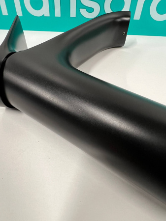 Смеситель для раковины hansgrohe Vivenis 110 со сливным гарнитуром, 75020670/U, матовый черный, уцененный товар