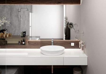 Смеситель для раковины hansgrohe Vernis Blend 190 без сливного гарнитура 71582000/U, хром, уцененный товар