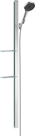 Душевой гарнитур hansgrohe Rainfinity 130 3jet со штангой 150 см и мыльницей 27673000, хром