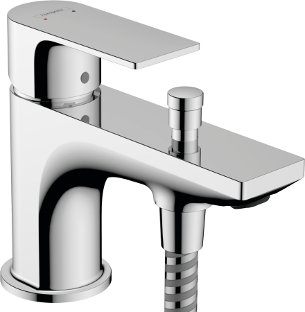 Смеситель для ванны hansgrohe Rebris E Monotrou на край ванны, 2 режима расхода воды 72437000, хром