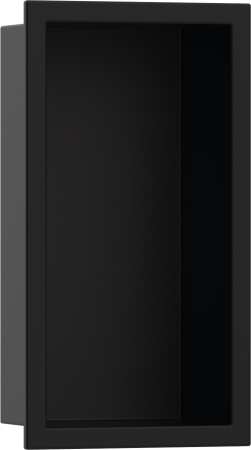 Настенный короб hansgrohe XtraStoris Original с интегрированной рамой, 30х15х10 см 56057670, матовый черный