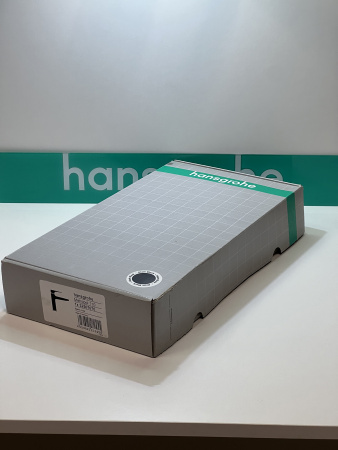 Смеситель для раковины hansgrohe Metropol 110 со сливным клапаном Push-Open 32507670/U, матовый черный, уцененный товар