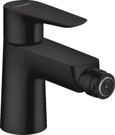 Смеситель для биде hansgrohe Talis E со сливным гарнитуром 71720670, матовый черный