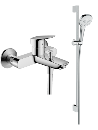 Готовый набор для ванны hansgrohe Logis с ручным душем Croma Select E, HG-PR274, хром