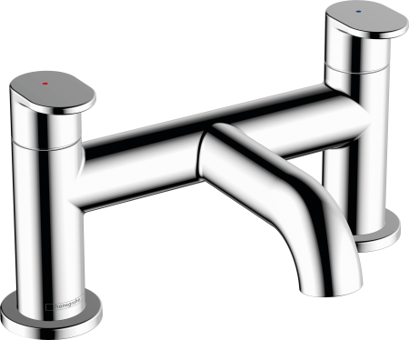 Смеситель для ванны hansgrohe Vernis Blend на край ванны на 2 отверстия 71442000, хром