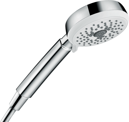 Ручной душ hansgrohe Crometta 100 3jet Multi 26823400, белый/хром