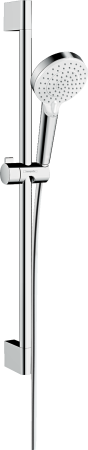 Душевой гарнитур hansgrohe Crometta 100 Vario, 2 режима, со штангой 65 см 26532400, белый/хром, уцененный товар