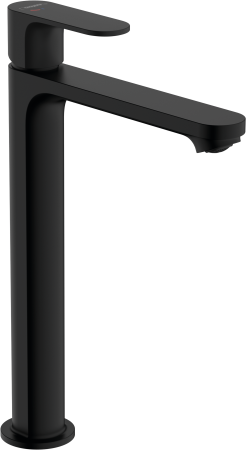 Смеситель для раковины hansgrohe Rebris S 240 CoolStart, со сливным гарнитуром 72580670/U, матовый черный, уцененный товар