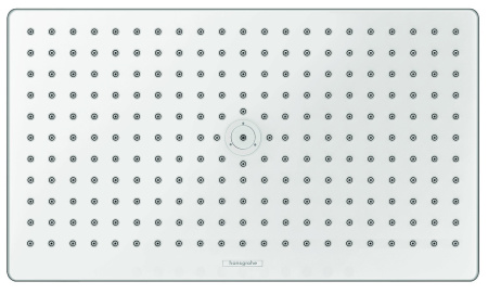 Верхний душ hansgrohe Rainmaker Select 460 1jet EcoSmart с настенным кронштейном 24013400, белый/хром