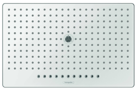 Верхний душ hansgrohe Rainmaker Select 460 3jet EcoSmart с настенным кронштейном скрытого монтажа 24017400, белый/хром