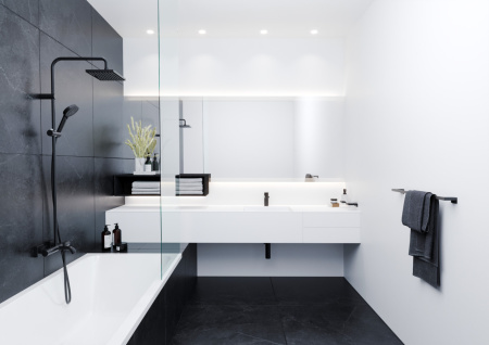 Душевая система hansgrohe Vernis Shape 230 1jet с термостатом для ванны 26284000, хром