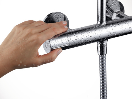 Душевая система hansgrohe Vernis Shape 230 1jet с термостатом 26286000, хром