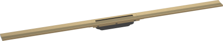 Внешняя часть трапа для душа hansgrohe RainDrain Flex, 120 см, укорачиваемая 56047140, шлифованная бронза