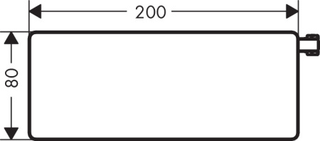 Мыльница hansgrohe Casetta E для душевого гарнитура 26511600, черный/хром