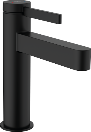 Смеситель для раковины hansgrohe Finoris 110, со сливным гарнитуром 76020670, матовый черный