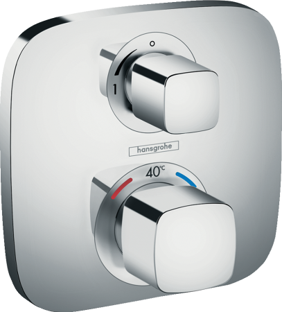 Внешняя часть термостата для душа hansgrohe Ecostat E скрытого монтажа 15707000, хром