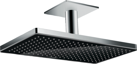 Верхний душ hansgrohe Rainmaker Select 460 1jet с потолочным кронштейном скрытого монтажа 24002600, черный/хром