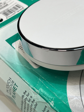 Ручной душ hansgrohe Crometta 100 1jet EcoSmart 26333400/U, белый/хром, уцененный товар