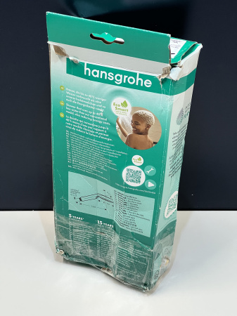 Ручной душ hansgrohe Crometta 100 1jet EcoSmart 26333400/U, белый/хром, уцененный товар