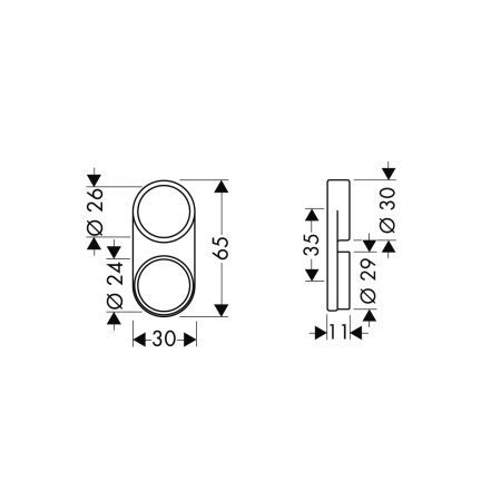Держатель для душевого шланга hansgrohe 28072000