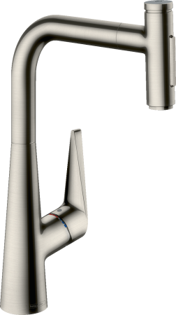 Смеситель для кухонной мойки hansgrohe Talis Select M51 300, с вытяжным душем 2jet, sBox 73867800, под сталь