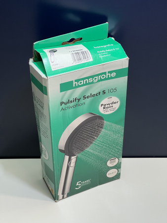 Ручной душ hansgrohe Pulsify Select S 105 3jet Activation 24100000/U6, хром, уцененный товар