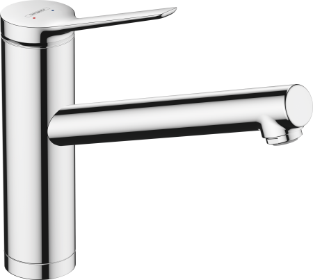 Смеситель для кухонной мойки hansgrohe Zesis M33 160, с поворотным изливом, для установки перед окном 74805000, хром