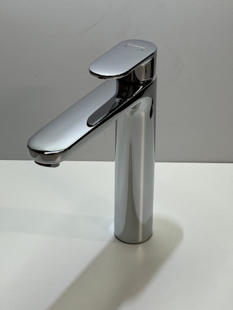 Смеситель для раковины hansgrohe Vernis Blend 190 без сливного гарнитура 71582000/U, хром, уцененный товар