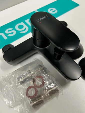 Смеситель для ванны hansgrohe Vernis Blend 71440670/U, матовый черный, уцененный товар