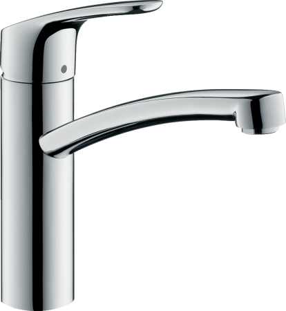 Смеситель для кухонной мойки hansgrohe Focus M41 160, CoolStart, EcoSmart 31816000, хром