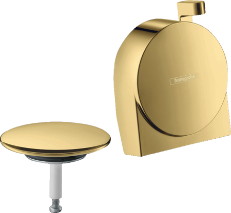 Внешняя часть системы налива/слива-перелива для ванны hansgrohe Exafill S 58117990, полированное золото