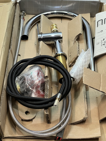 Смеситель для кухонной мойки hansgrohe Talis M54 210, с вытяжным душем 2jet 72800000/U, хром, уцененный товар