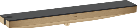 Настенный держатель Hansgrohe Rainfinity Porter 500 с полкой левый, 26843140, шлифованная бронза