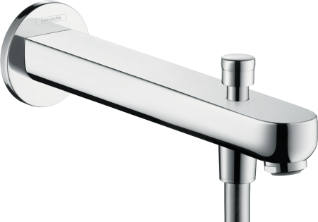 Излив для ванны hansgrohe Metris S с переключателем на душ 31416000, хром