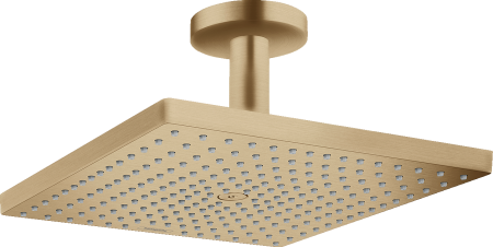 Верхний душ hansgrohe Raindance E 300 1jet с потолочным кронштейном 26250140, шлифованная бронза