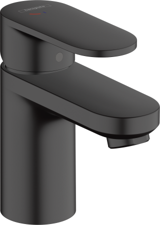 Смеситель для раковины hansgrohe Vernis Blend 70 CoolStart, со сливным гарнитуром 71584670, матовый черный