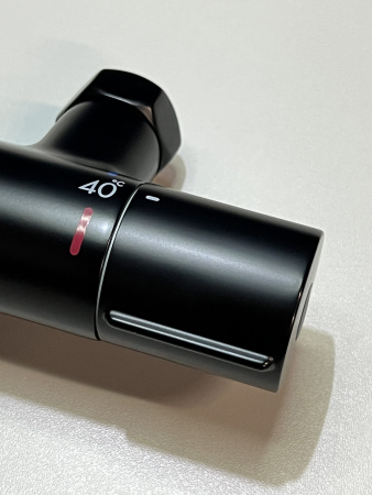 Душевая система hansgrohe Vernis Shape 230 1jet с термостатом 26286670/U, матовый черный, уцененный товар