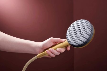 Душевой гарнитур hansgrohe Raindance Alive Select 125, 3 струи, со штангой Unica E Puro 65 см, 24600140, шлифованная бронза