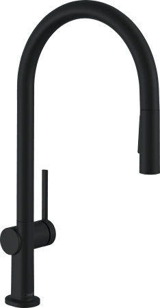 Смеситель для кухонной мойки hansgrohe Talis M54 210, Eco, с вытяжным душем 2jet 72842670, матовый черный
