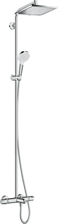 Душевая система hansgrohe Crometta E 240 1 режим, с термостатом для ванны 27298000/U, хром, уцененный товар