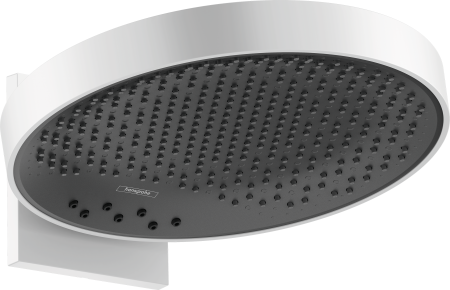 Верхний душ hansgrohe Rainfinity 360 3jet с настенным креплением скрытого монтажа 26234700, матовый белый