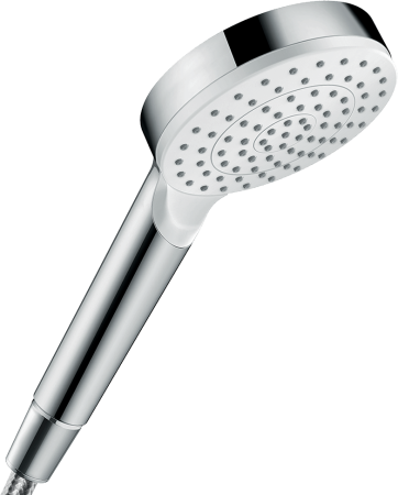 Ручной душ hansgrohe Crometta 100 1jet EcoSmart 26333400/U, белый/хром, уцененный товар