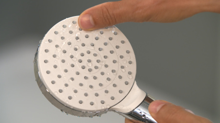 Ручной душ hansgrohe Crometta 100 1jet EcoSmart 26333400/U, белый/хром, уцененный товар