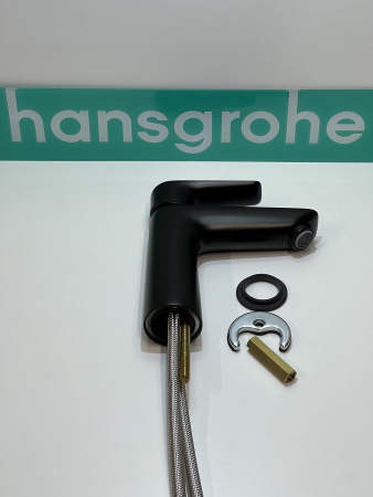 Смеситель для раковины hansgrohe Talis E 110, 71712670/U, матовый черный, уцененный товар
