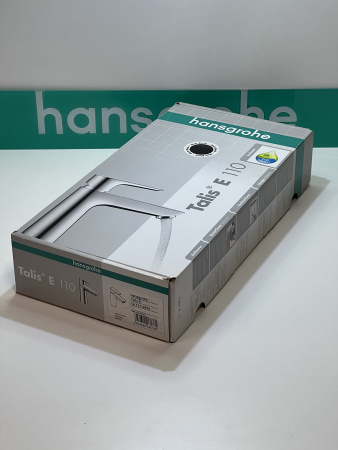 Смеситель для раковины hansgrohe Talis E 110, 71712670/U, матовый черный, уцененный товар