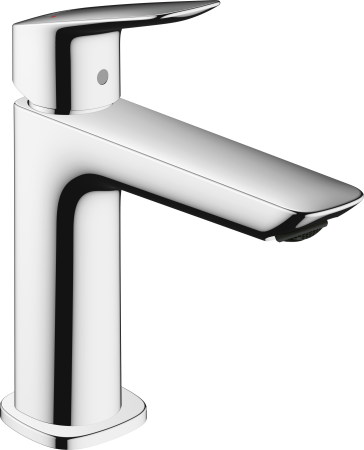 Смеситель для раковины hansgrohe Logis 110 Fine, со сливным клапаном Push-Open 71252000, хром