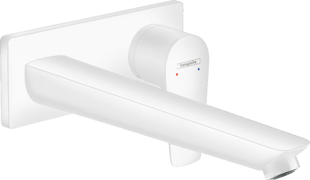 Внешняя часть смесителя для раковины hansgrohe Talis E скрытого монтажа, настенный 71734700, матовый белый