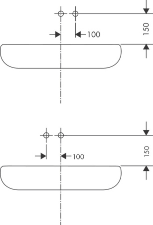 Внешняя часть смесителя для раковины hansgrohe Talis E скрытого монтажа, настенный 71734990, полированное золото