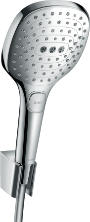 Душевой набор hansgrohe Raindance Select E 120 3jet с держателем и шлангом 125 см 26700000, хром
