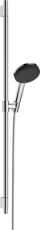 Душевой гарнитур hansgrohe Raindance Alive Select S 125, 3 струи, со штангой Unica S Puro 90 см, 24603000, хром